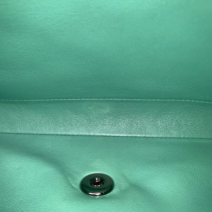 Sold Chanel Envelope Clutch with Chains 2013 Shoulder Bag Apple Green Patent Leather