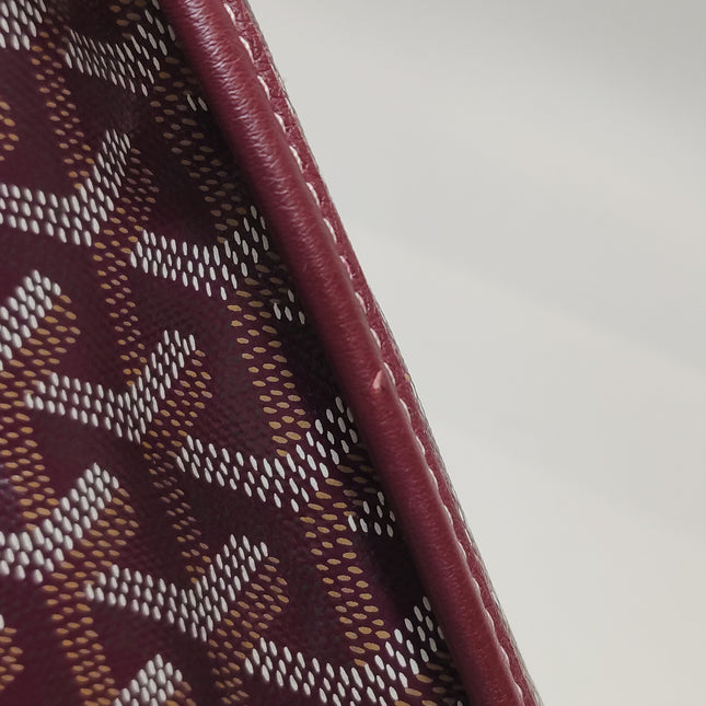 Goyard Anjou PM Medium Tote Burgundy Reversible Leather Lining