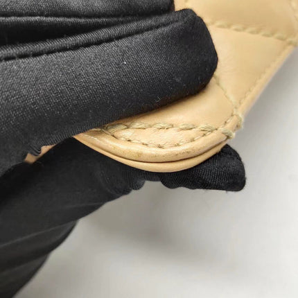Sold Chanel Wild Stitch Flap Beige Leather with Stitching Detail