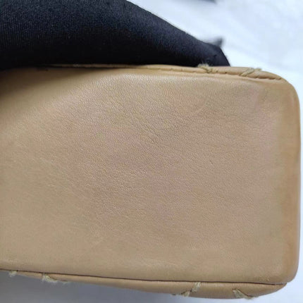 Sold Chanel Wild Stitch Flap Beige Leather with Stitching Detail