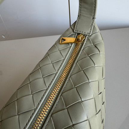 Sold Bottega Veneta Mini Wallace Leather Green Travertine & Muse Brass