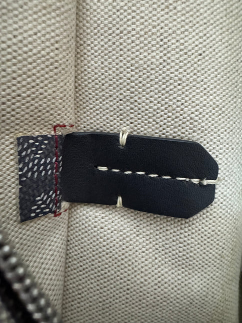 Goyard Artois PM Small/Medium Grey Tote with Leather Corners and Zip Opening