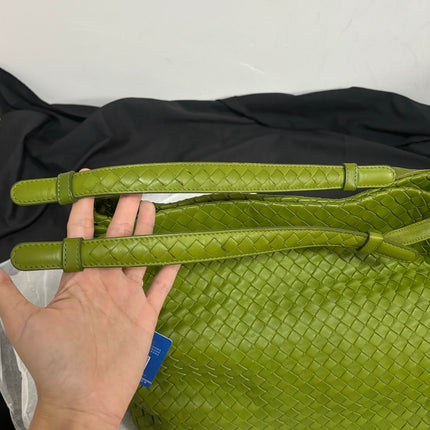 Bottega Veneta Garda Avocado Green Intrecciato Nappa Leather Large 33cm