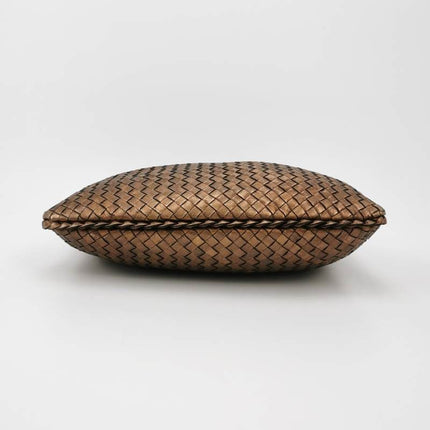 Sold Bottega Veneta Veneta Hobo Metallic Copper Leather Medium 38.5