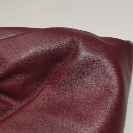 Bottega Veneta Pouch Calfskin Leather Burgundy Large