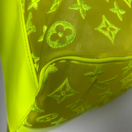 Sold Louis Vuitton Keepall Bandouliere Monogram Mesh 50 Yellow in Mesh/Leather