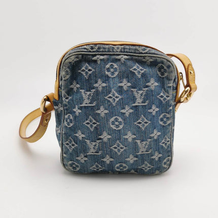 Sold Louis Vuitton Monogram Denim Camera Crossbody Bag Blue