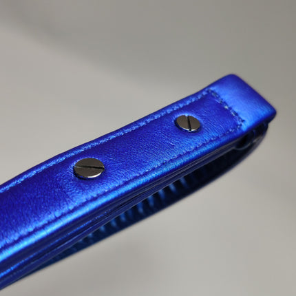 Chanel Le Boy Small Electric Royal Blue Patent Leather Bag