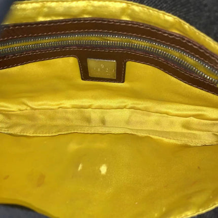 Fendi Baguette Denim with Floral Beads 25 Anniversary Special Collection