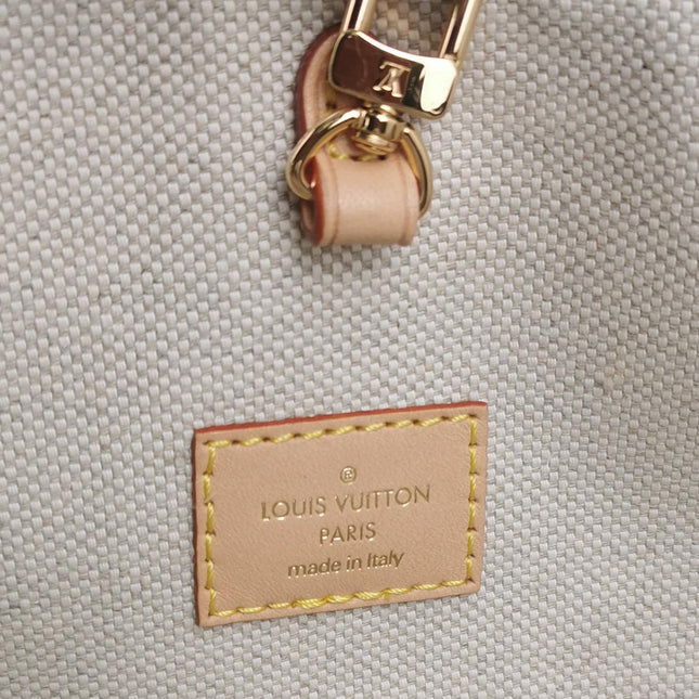 Louis Vuitton OnTheGo Large Hotel Labels Brown Monogram Crossbody Tote