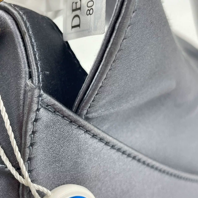 Sold Dior Saddle Mini Silk Blue with Crystal Embedded Buckles
