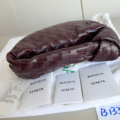 Sold Bottega Veneta Jodie Mini Burgundy Wine Leather Never Worn