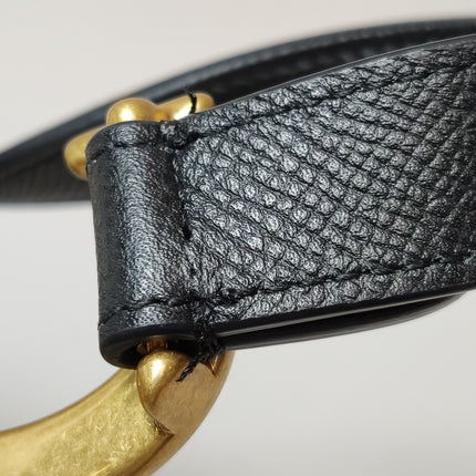 Dior Saddle 2020 Medium Grained Calfskin Leather Bag Black