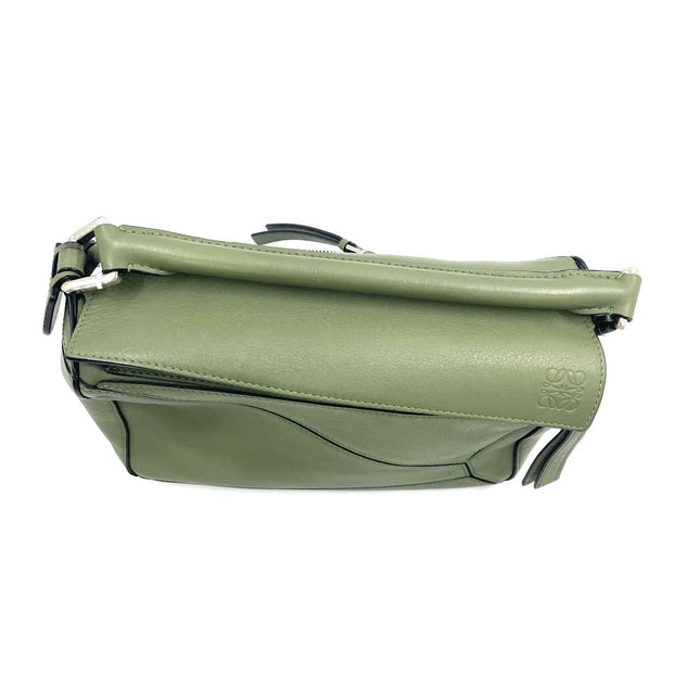 Loewe Puzzle Small Green Calfskin leather Crossbody bag