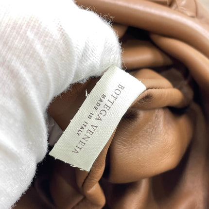 Bottega Veneta Pouch Large Intrecciato Milk Chocolate Brown Calfskin Leather