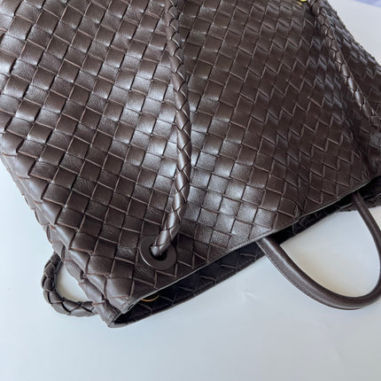 Bottega Veneta Andiamo Large Dark Chocolate Brown Handbag