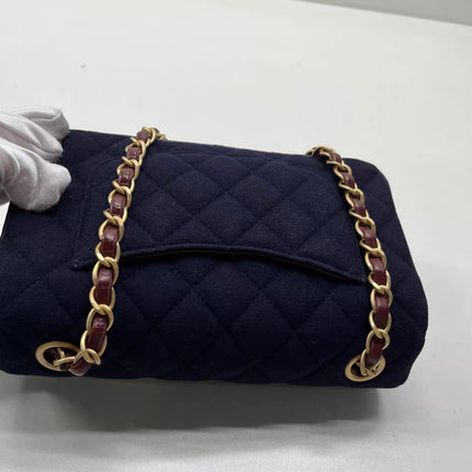 Chanel Classic Flap Mini Métiers d'Art Paris-Hamburg 2018 Wool Nautical Charms