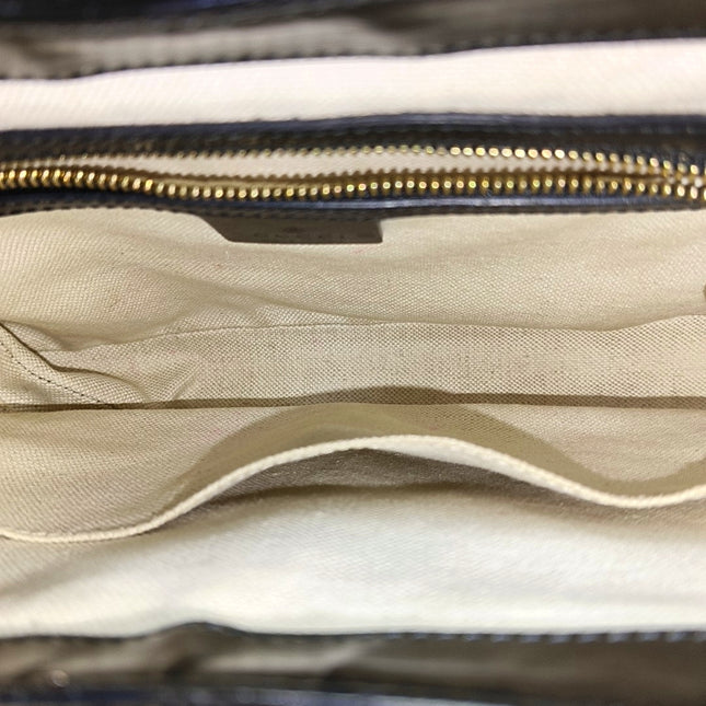 Gucci Jackie 1961 Small Black and White Leather Bag