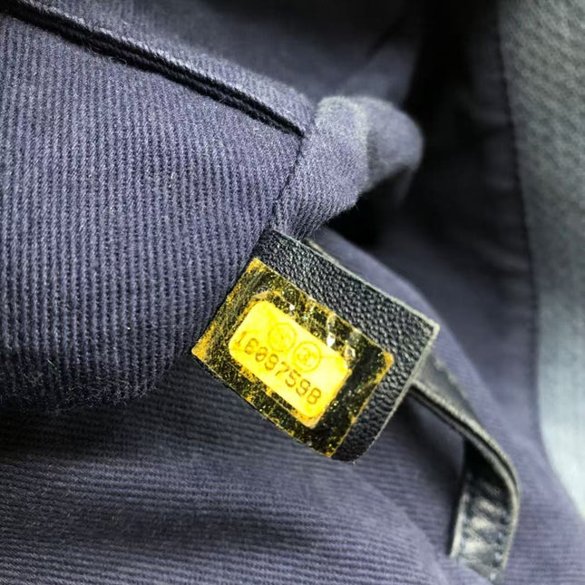 Chanel Deauville Tote Medium Navy Denim Top Handle 2012