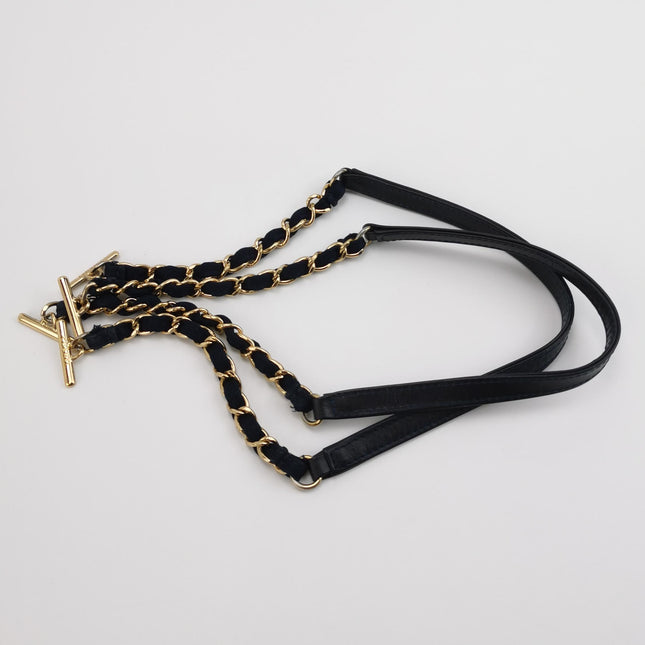 Chanel North South Deauville Tote Small Navy Denim Top Handle Shoulder Bag, 2012-2013