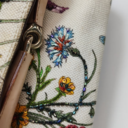 Gucci Horsebit 1955 Small Chain Bag Limited Edition Floral Print Canvas