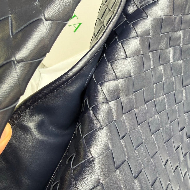 Bottega Veneta Hop Large Leather Navy Hobo Bag 55cm