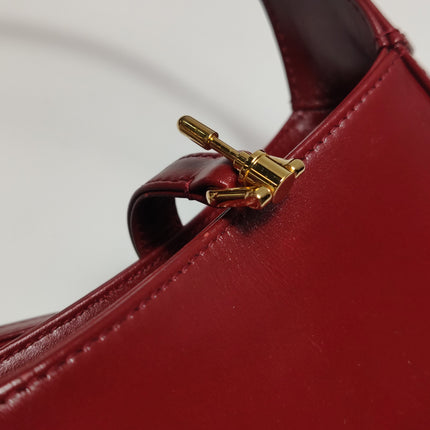 Gucci Jackie 1961 Mini Red Burgundy Leather Bag