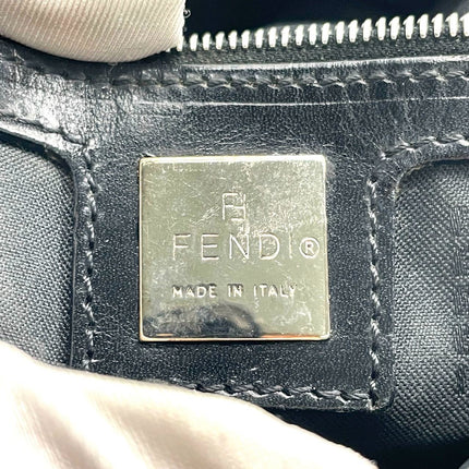 Fendi Baguette Vintage Black Glitter Beads Shoulder Bag