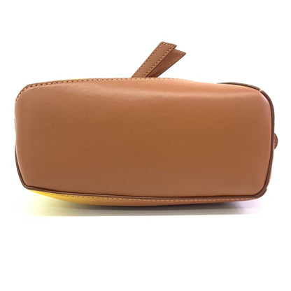 Loewe x Paula's Ibiza Degrade Puzzle Edge Mini Leather Lemon and Tan Crossbody Bag