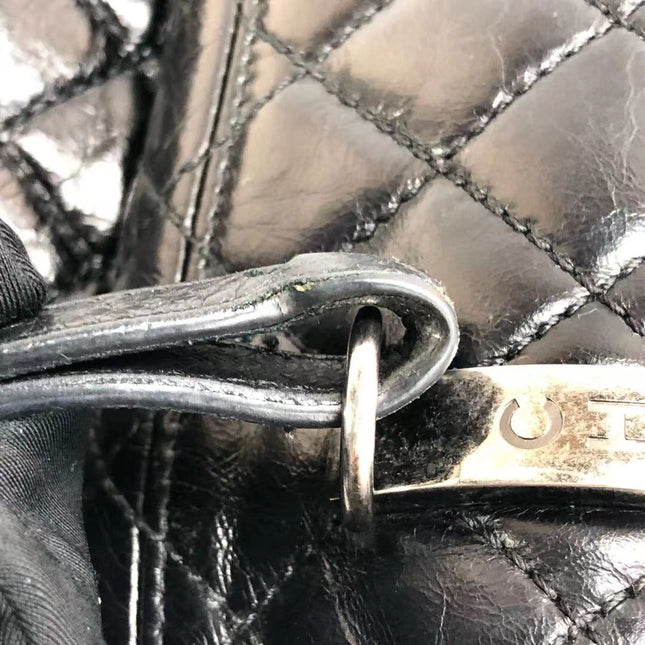 Chanel Duma Quilted Mountain Backpack Lambskin Leather Black Silver Hardware, 2015-2016