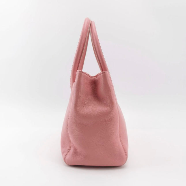 Sold Chanel Cerf Executive 2005 East West Small Pink Caviar Leather Handbag Silver Hardware