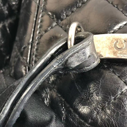 Chanel Duma Quilted Mountain Backpack Lambskin Leather Black Silver Hardware, 2015-2016
