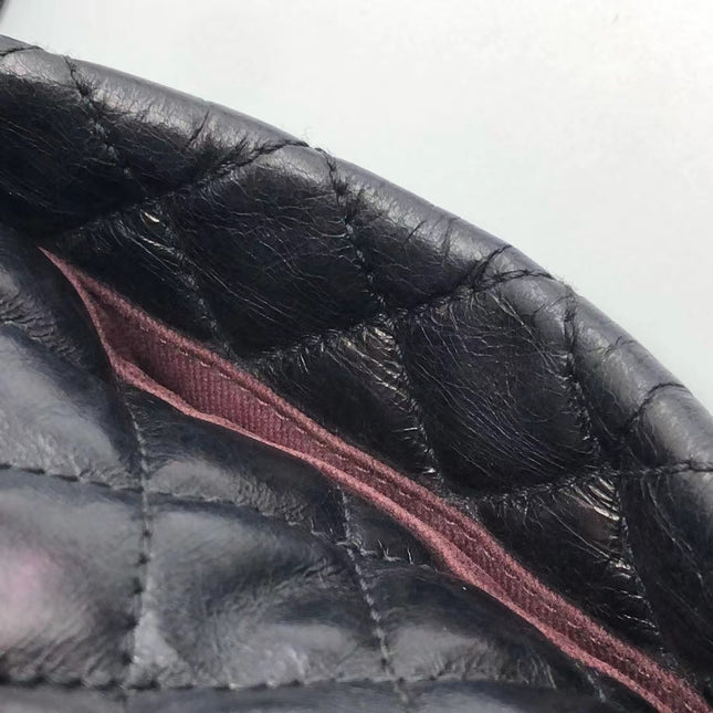 Chanel Duma Quilted Mountain Backpack Lambskin Leather Black Silver Hardware, 2015-2016