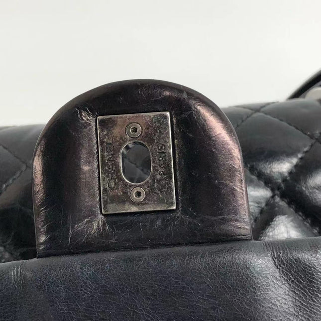 Chanel Duma Quilted Mountain Backpack Lambskin Leather Black Silver Hardware, 2015-2016