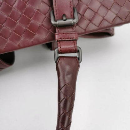 Bottega Veneta Roma Handbag Bag Intrecciato Nappa Leather Wine Burgundy Large 35cm