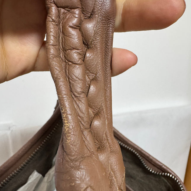 Bottega Veneta Intrecciato Hobo Bag Medium Brown Lambskin leather 40cm