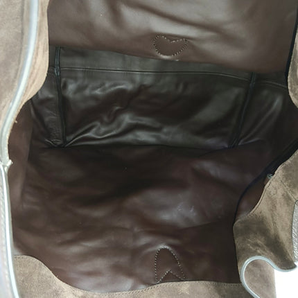 Gucci Jackie 1961 Medium Brown Suede Shoulder Tote Bag