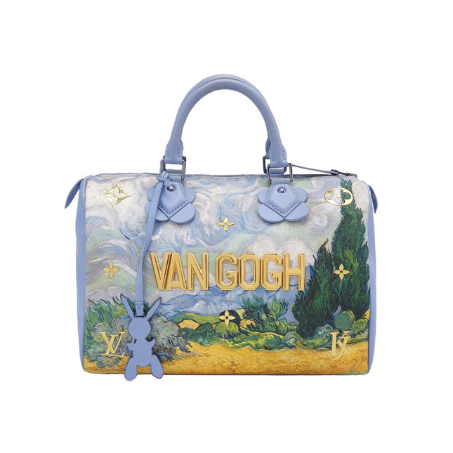 Louis Vuitton x Jeff Koons Speedy 30 Van Gogh Top Handle Bag