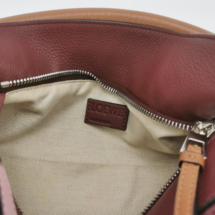 Loewe Puzzle Small Pink Burgundy Stripes Crossbody Bag