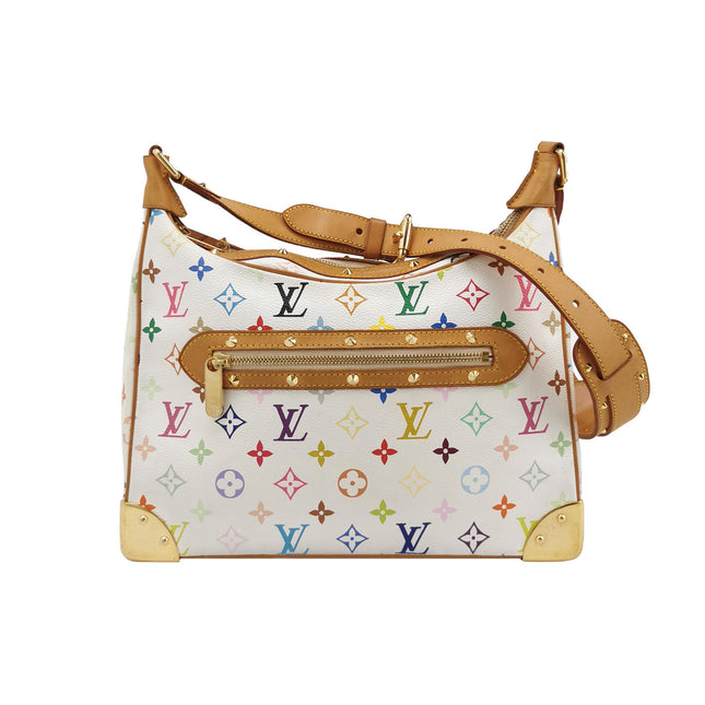 Louis Vuitton x Takashi Murakami Boulogne Medium Hobo Shoulder Bag-Luxbags