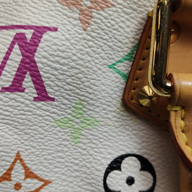 Louis Vuitton x Takashi Murakami Speedy 30 Lock White Multicolor