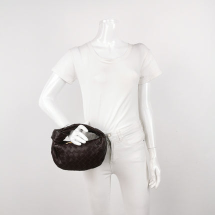 Bottega Veneta Jodie Mini Dark Burgundy Wine Leather