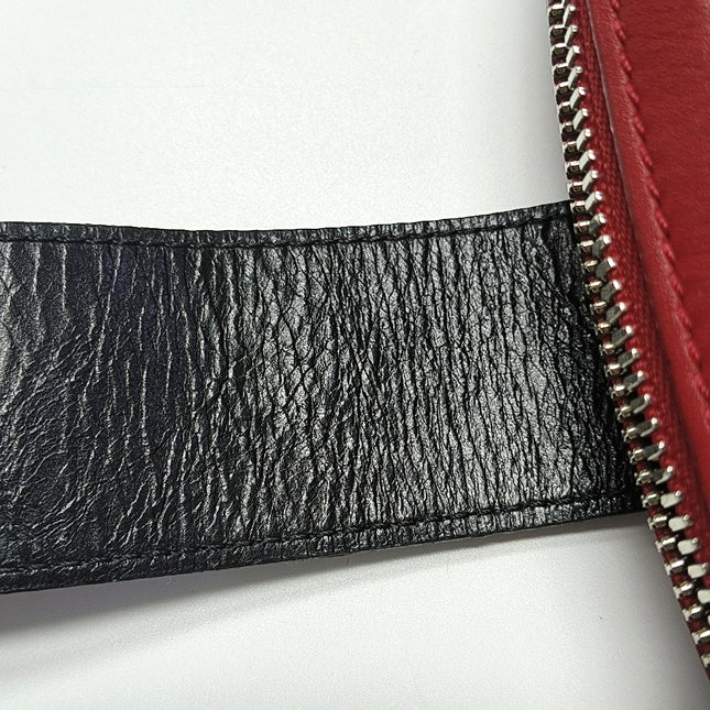 Louis Vuitton Petite Malle Mini Soft Trunk Red and Black Leather Crossbody Bag