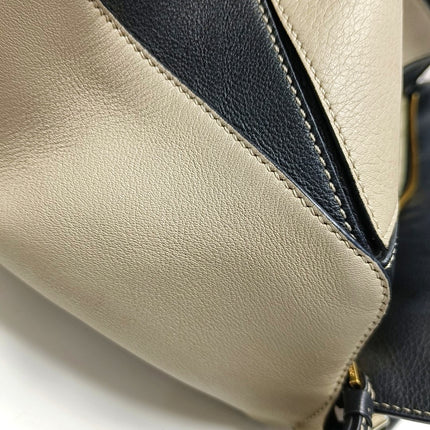 Loewe Puzzle Medium Tricolor Black Yellow Calfskin leather bag