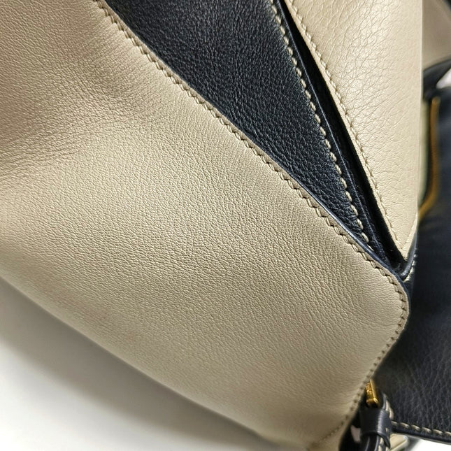 Loewe Puzzle Medium Tricolor Black Yellow Calfskin leather bag