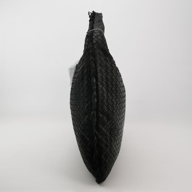 Bottega Veneta Veneta Hobo Maxi Black Tiny Fringes Leather 51cm