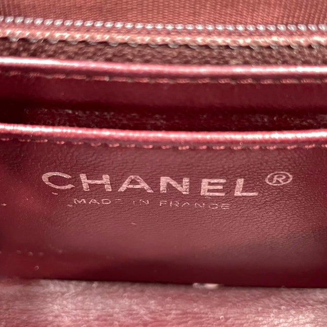 Chanel Classic Flap Mini Black Lambskin Silver Hardware 2011-12