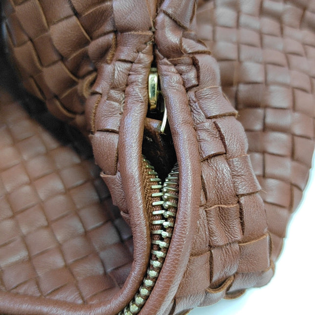 Bottega Veneta Veneta Hobo Maxi Brick Red Intrecciato Leather Bag 50cm