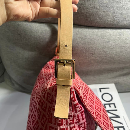 Sold Fendi Mamma Baguette Pink Zucchino print