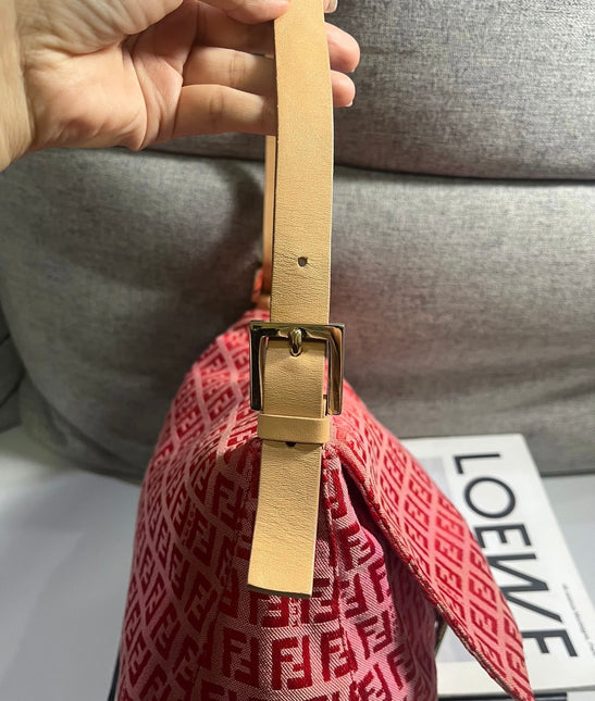 Sold Fendi Mamma Baguette Pink Zucchino print